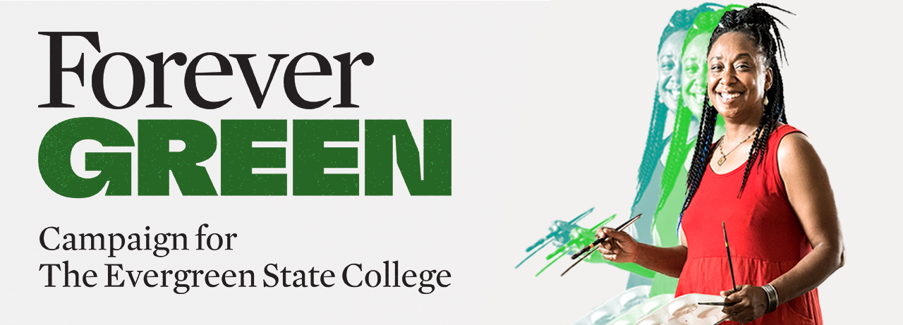 Forever Green Campaign Banner with alumni